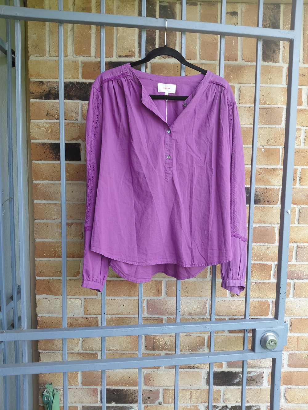 Women's Purple Lightweight Pullover Blouse #(C2)